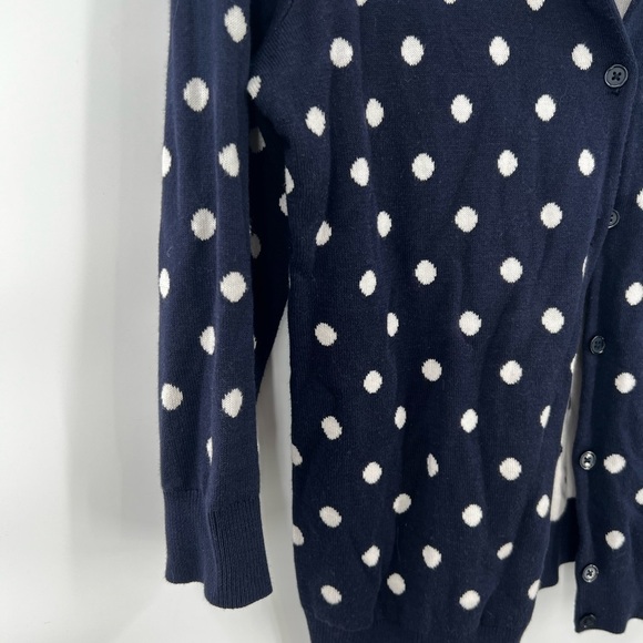 Talbots polka dot cardigan SP black white - Picture 2 of 12